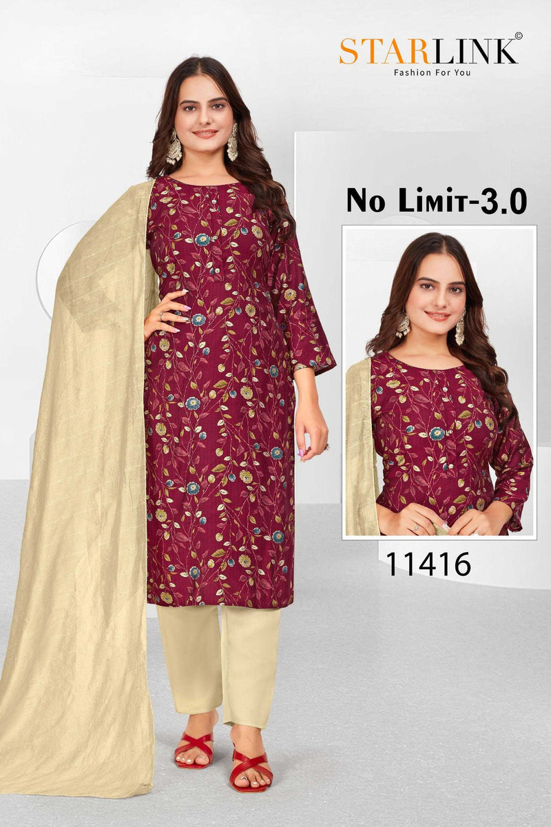 Starlink 11401 To 11430 Modal Print Casual Wear Kurti Pant Dupatta Set