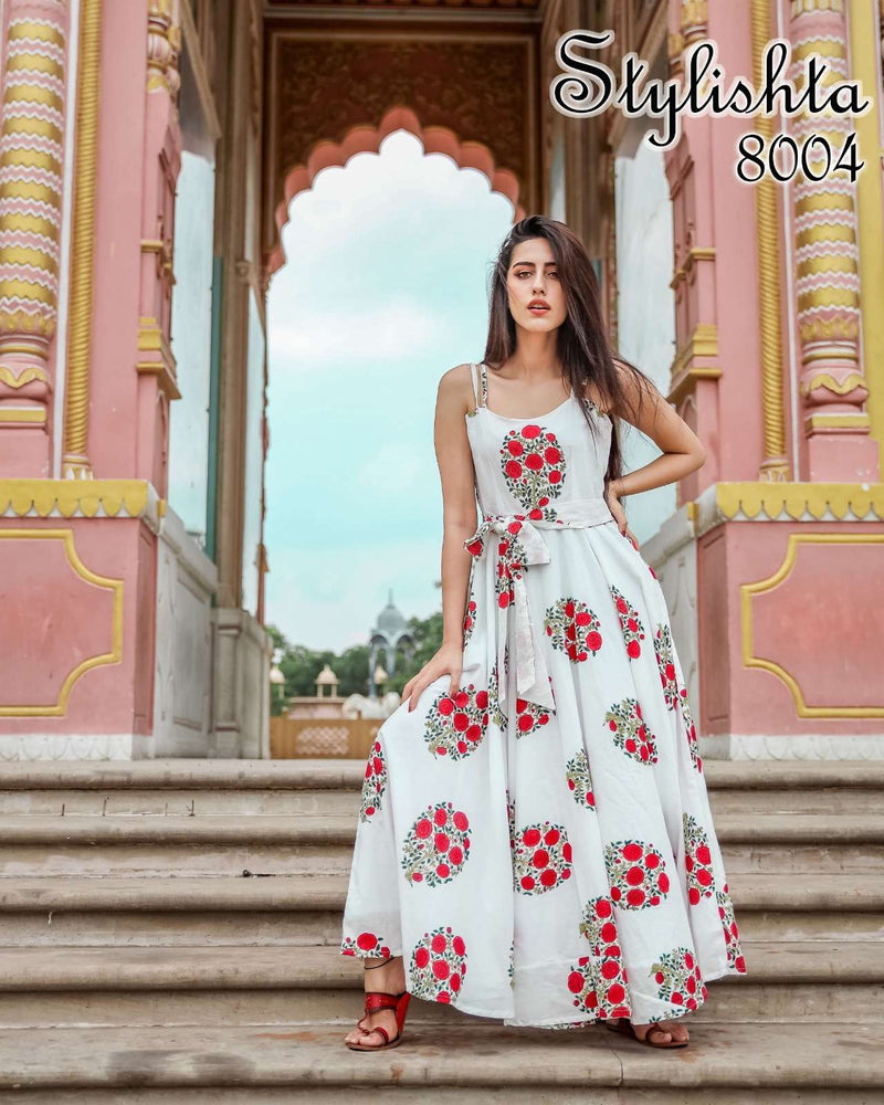 Stylishta Super Hit Design Vol 2  Pure Maslin Digital Print Long Daily Wear Gown