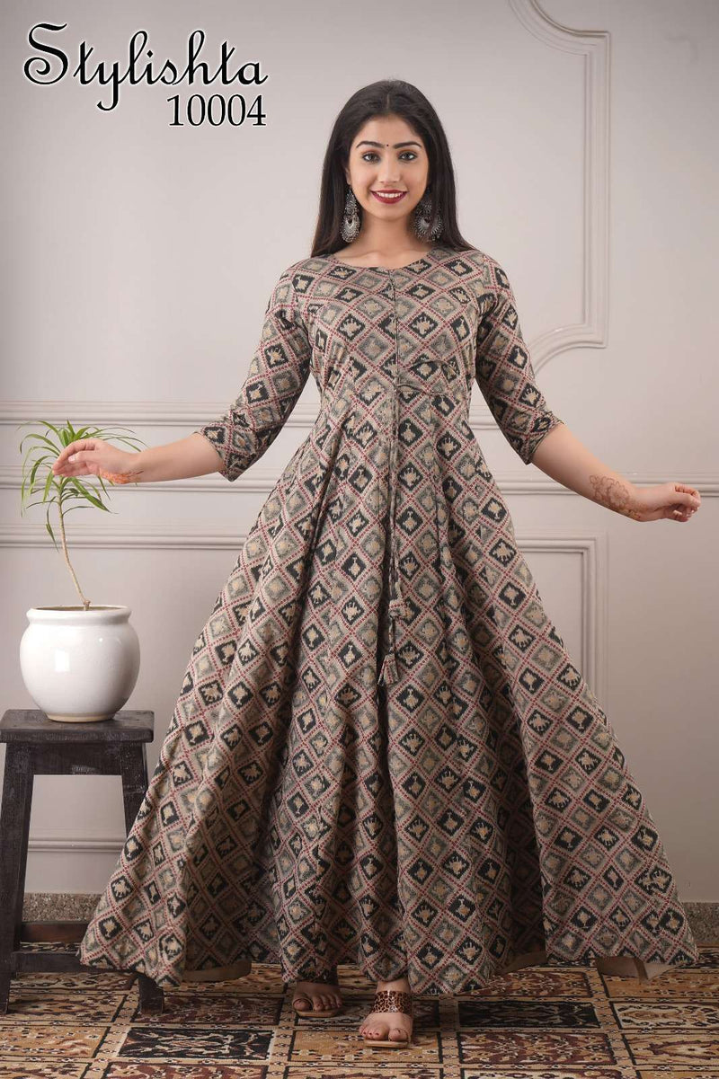 Stylishta Super Hit Design Vol 2  Pure Maslin Digital Print Long Daily Wear Gown