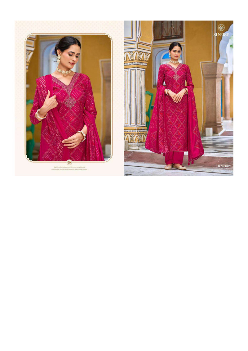 Sunrise Sabaya Silk Modal Embroidery Work Festival Wear Salwar Suit