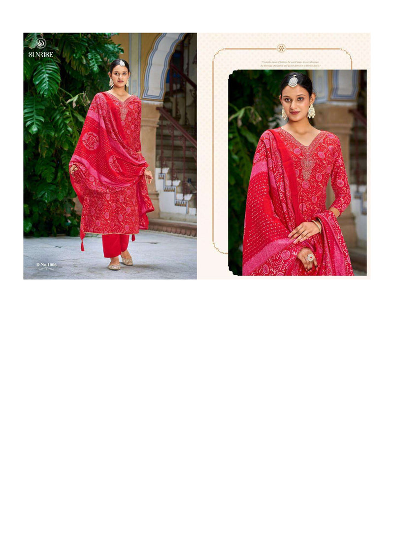 Sunrise Sabaya Silk Modal Embroidery Work Festival Wear Salwar Suit