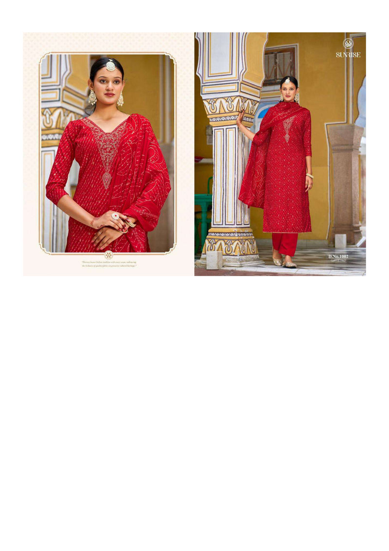 Sunrise Sabaya Silk Modal Embroidery Work Festival Wear Salwar Suit