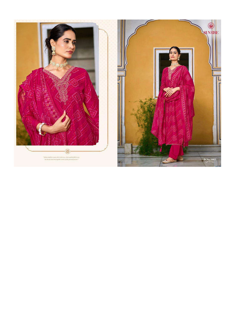 Sunrise Sabaya Silk Modal Embroidery Work Festival Wear Salwar Suit