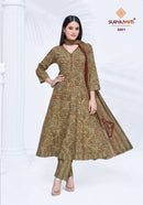 Suryajyoti Rashi Vol 5 Anarkali Special Readymade Cotton Suit Set