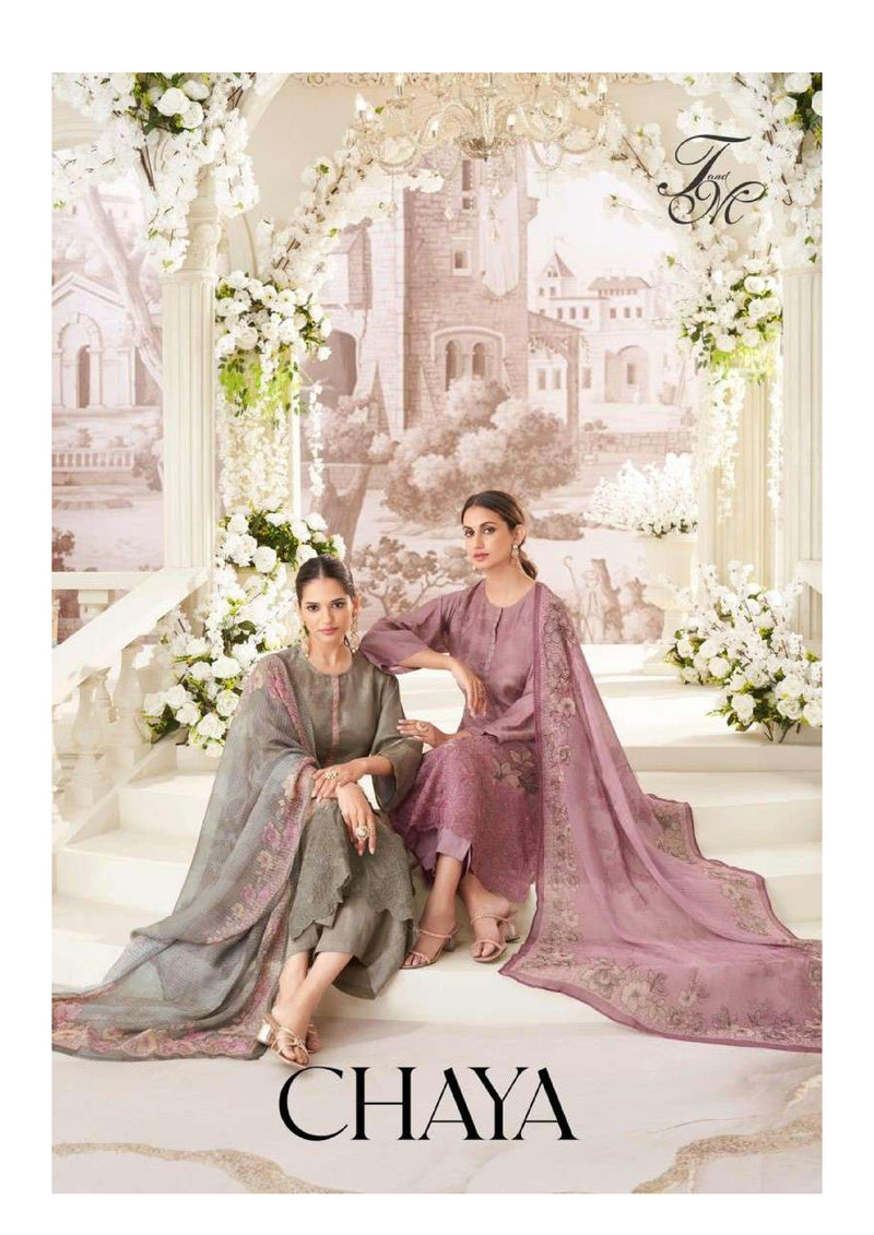 T And M Designer Chaya Tissue Digital Print Designer Salwar Kameez