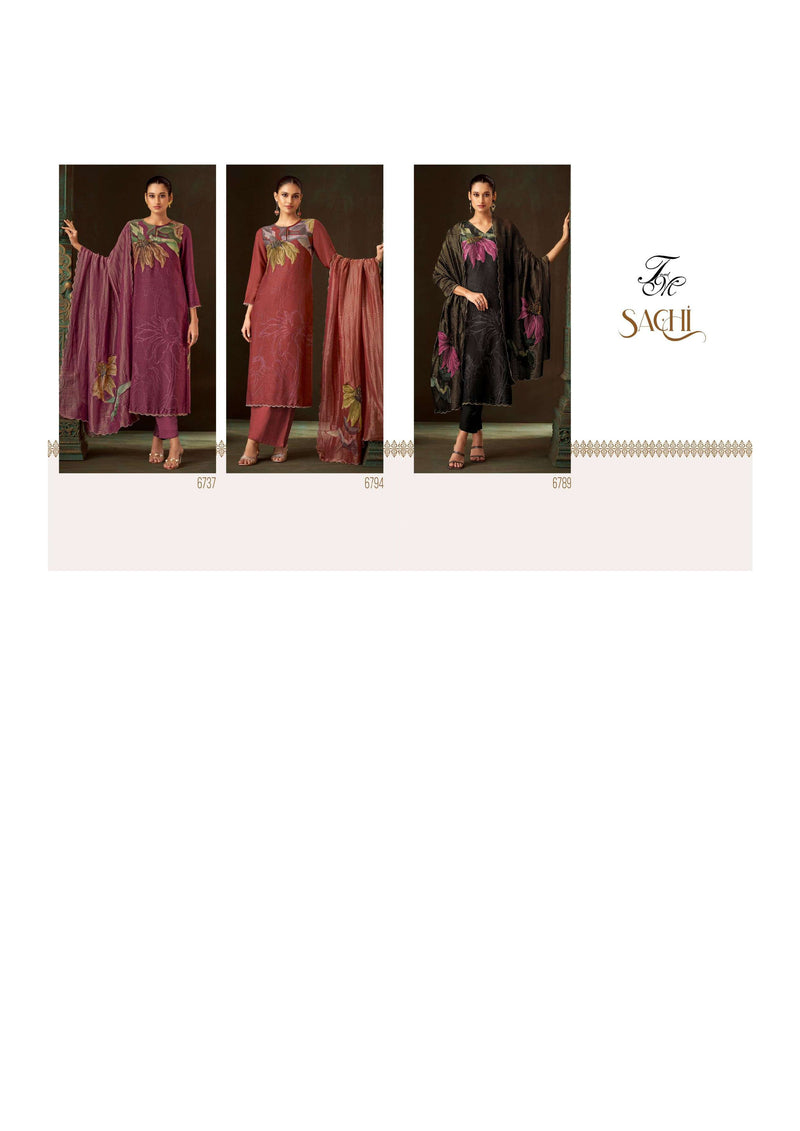 T And M Designer Sachi Viscose Simmer Digital Print Fancy Salwar Suit