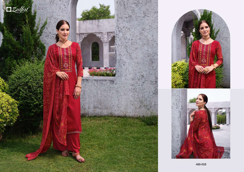 Taisha By Zulfat Designer Viscose Rayon Unstitched Salwar Kameez