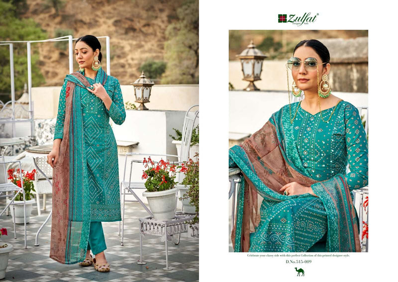 Zulfat Tamanna Vol 4 Pure Cotton Mirror Work Designer Salwar Kameez