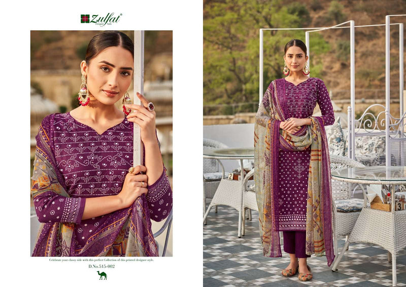 Zulfat Tamanna Vol 4 Pure Cotton Mirror Work Designer Salwar Kameez