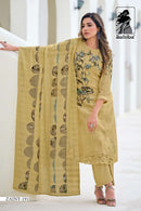 Sahiba Zainy Pure Linen Cotton Embroidered Handwork Salwar Kameez