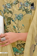 Sahiba Zainy Pure Linen Cotton Embroidered Handwork Salwar Kameez