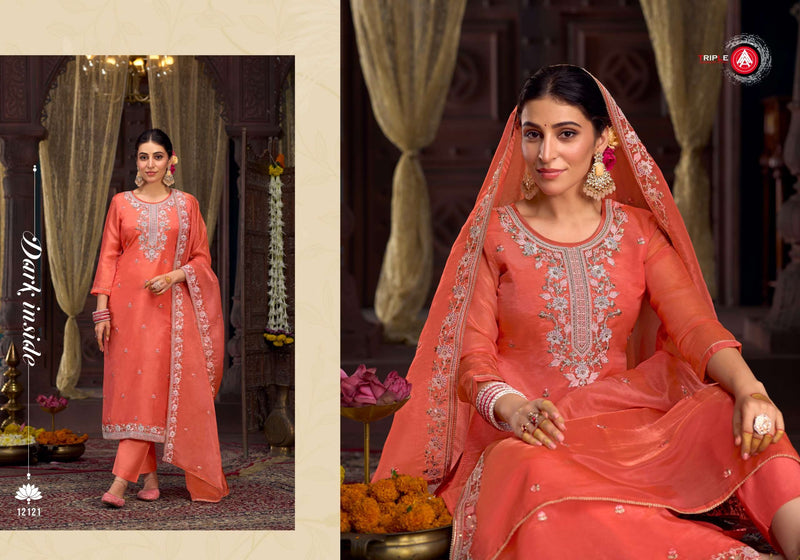 Triple Aaa Emily Silk Sequance Work Wedding Wear Salwar Suit Collection