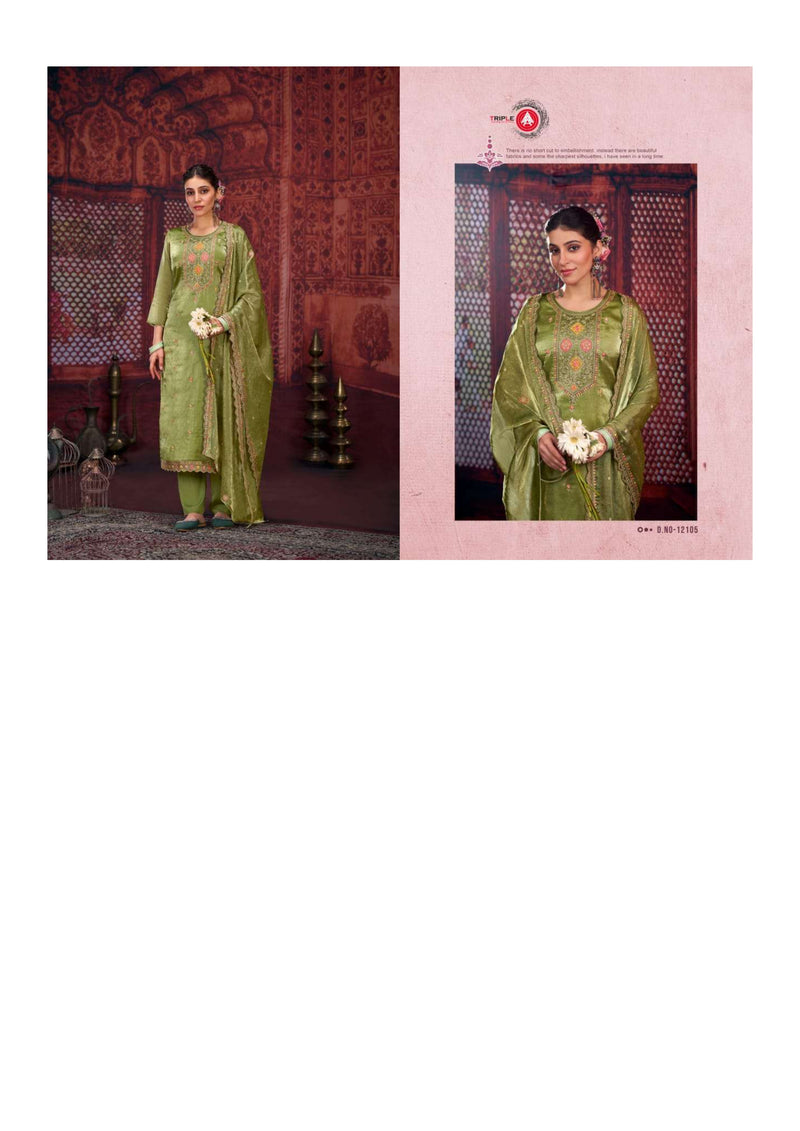 Triple Aaa Scarlet Silk Heavy Diamond Work Designer Salwar Suit