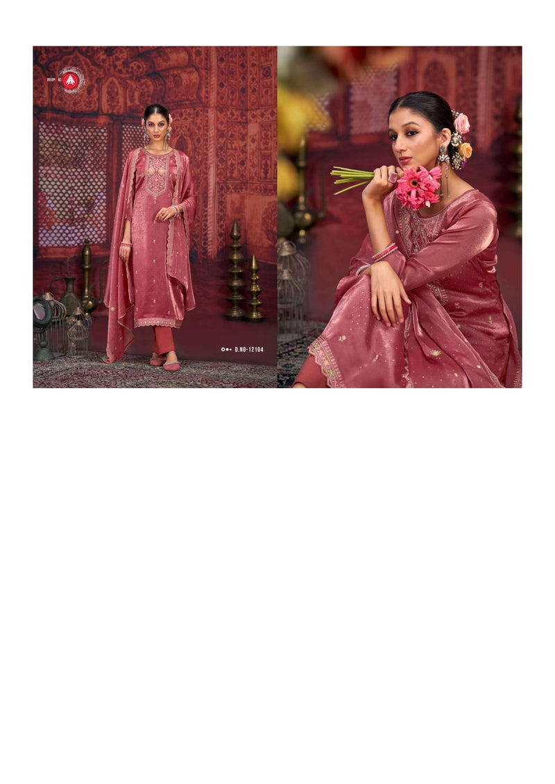 Triple Aaa Scarlet Silk Heavy Diamond Work Designer Salwar Suit