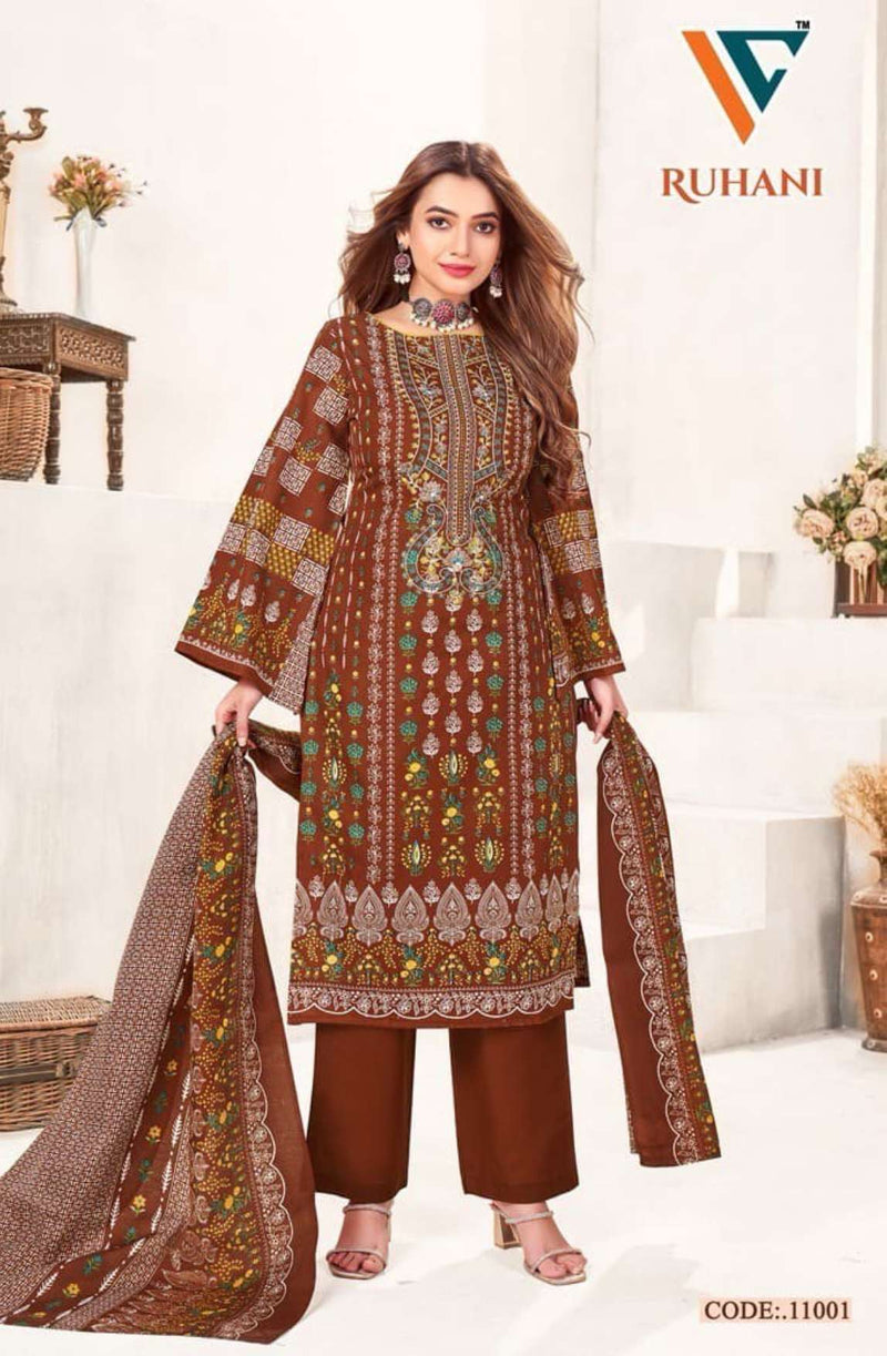 Vandana Creation Ruhani‎‎ Vol 11 Cotton‎ Digital‎ Style‎‎‎‎ Print Salwar Suit