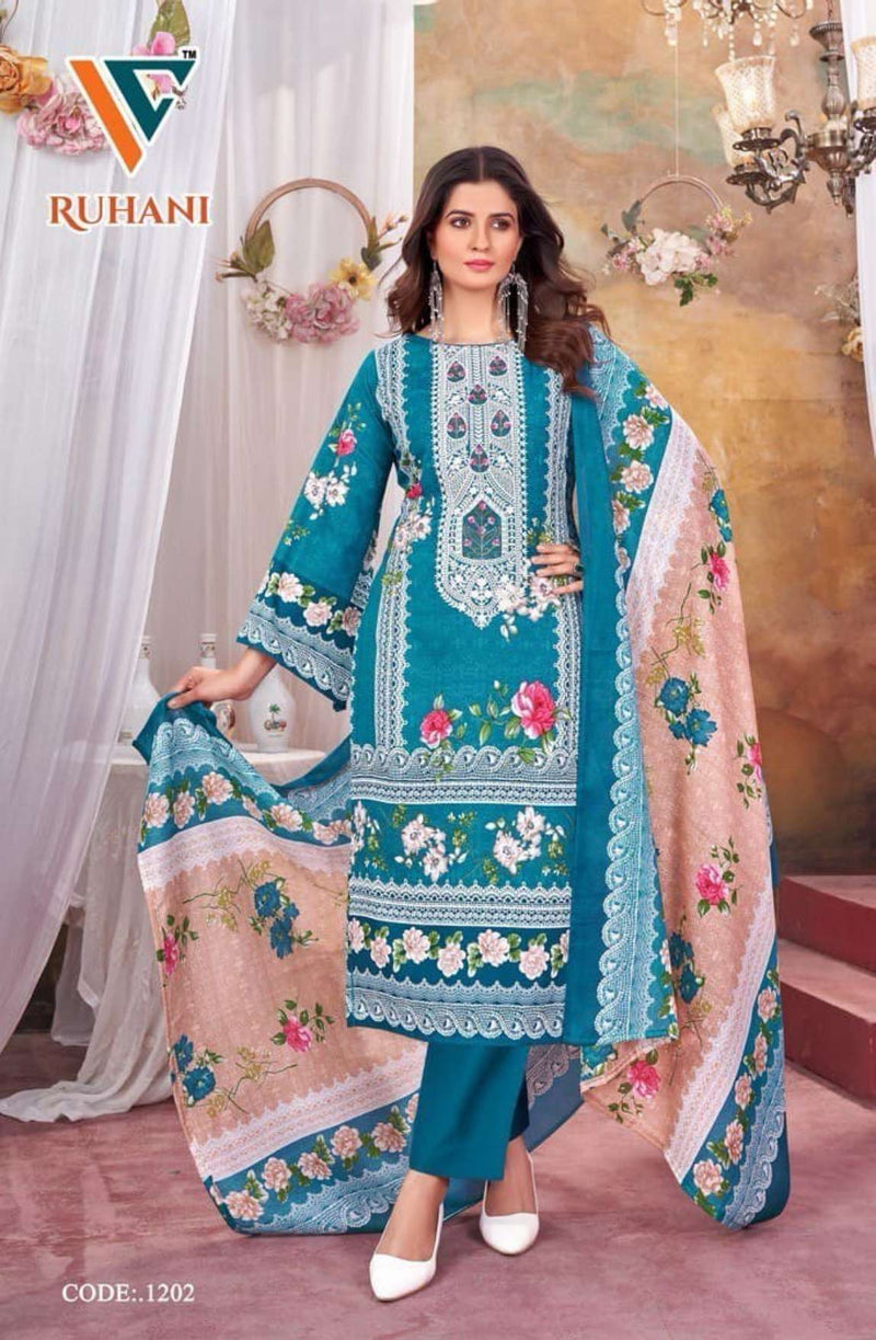 Vandana Creation Ruhani Vol 12 Cotton Digital‎ Style‎‎‎‎‎‎ Print‎‎‎‎‎ Salwar Suit