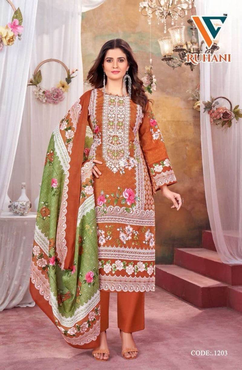 Vandana Creation Ruhani Vol 12 Cotton Digital‎ Style‎‎‎‎‎‎ Print‎‎‎‎‎ Salwar Suit