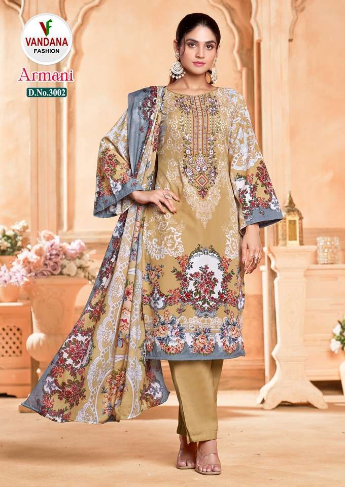 Vandana Fashion Armani Vol 3 Cotton Digital Style Print Daily Wear Salwar Suit