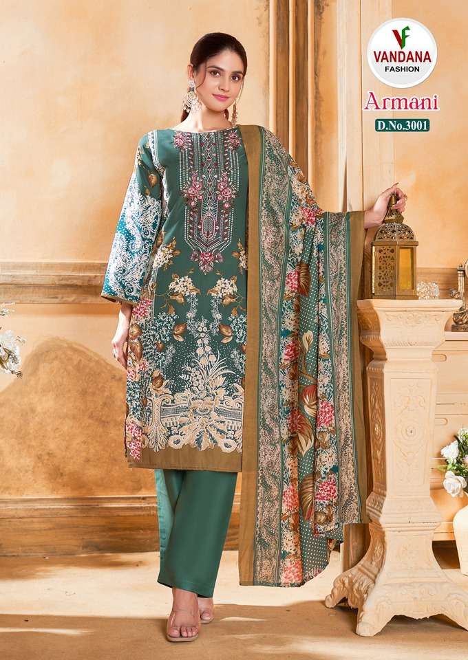 Vandana Fashion Armani Vol 3 Cotton Digital Style Print Daily Wear Salwar Suit