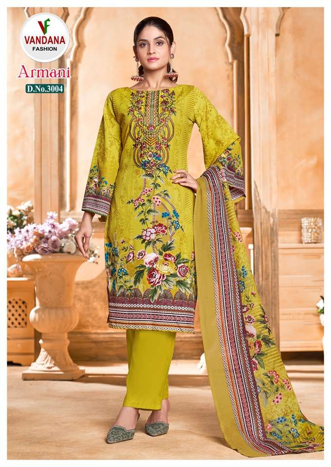 Vandana Fashion Armani Vol 3 Cotton Digital Style Print Daily Wear Salwar Suit