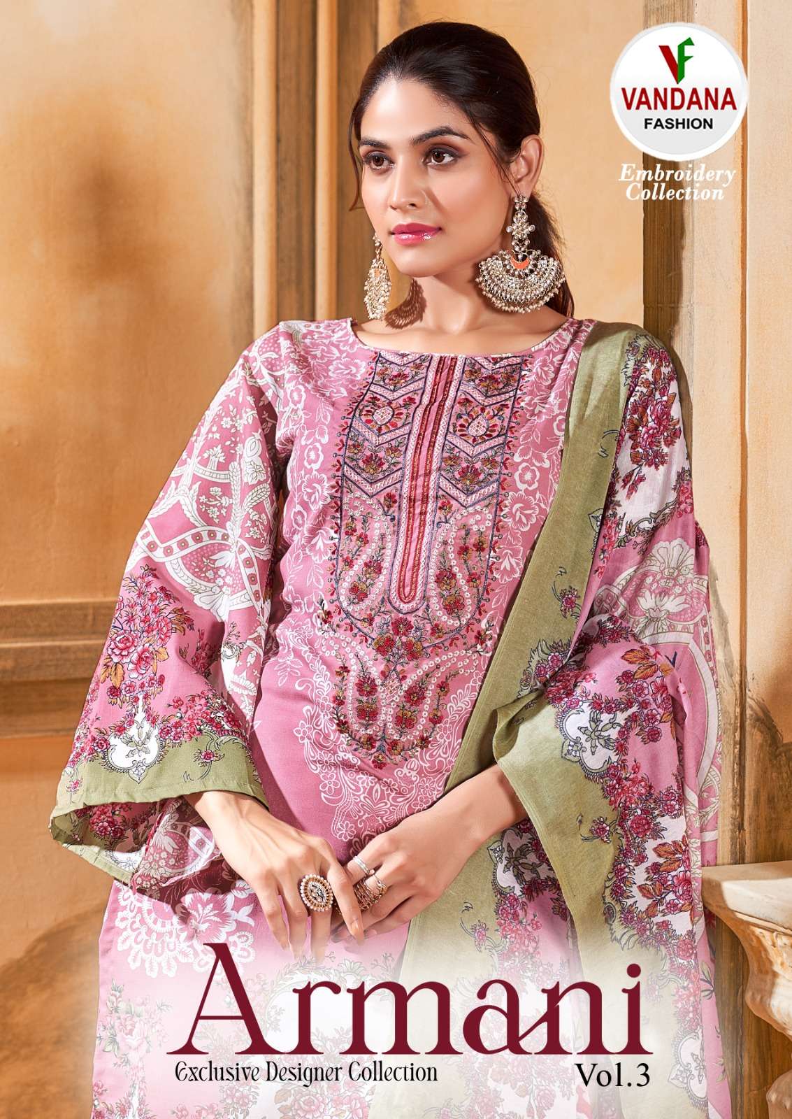 Vandana Fashion Armani Vol 3 Cotton Digital Style Print Daily Wear Salwar Suit