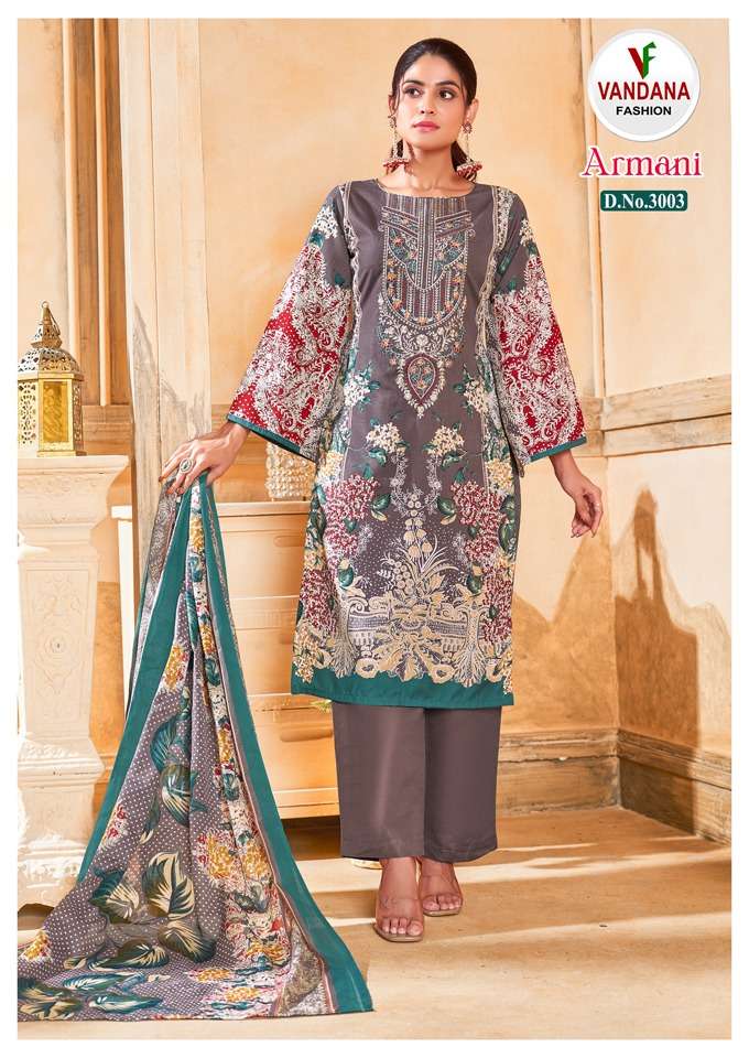 Vandana Fashion Armani Vol 3 Cotton Digital Style Print Daily Wear Salwar Suit