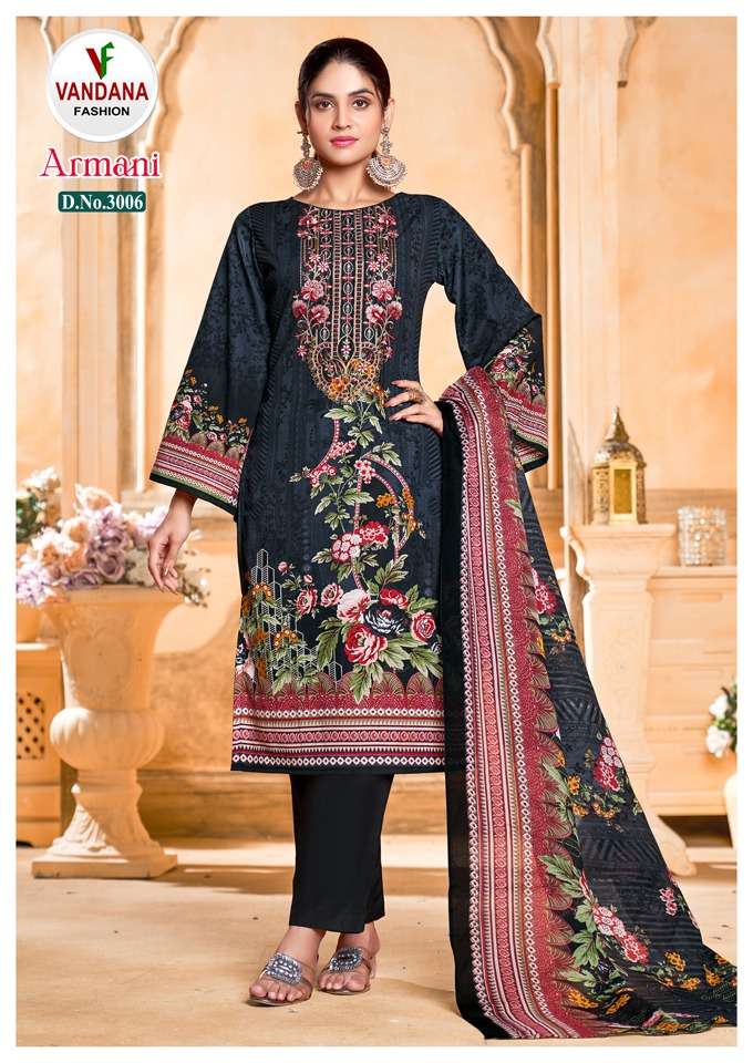 Vandana Fashion Armani Vol 3 Cotton Digital Style Print Daily Wear Salwar Suit