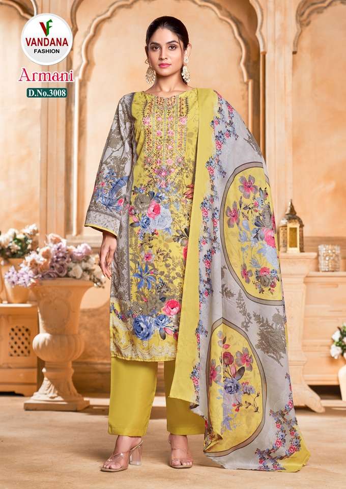 Vandana Fashion Armani Vol 3 Cotton Digital Style Print Daily Wear Salwar Suit