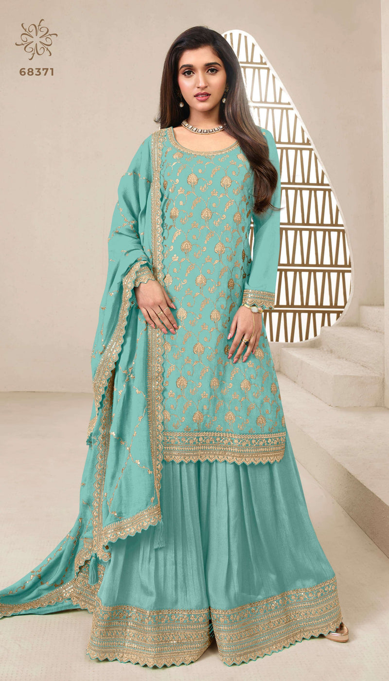 Vinay Fashion LIp Kuleesh Karva Chinon Jacquard Fancy Designer Salwar Suit