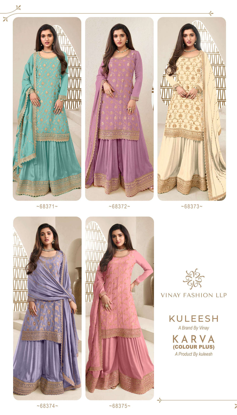 Vinay Fashion LIp Kuleesh Karva Chinon Jacquard Fancy Designer Salwar Suit