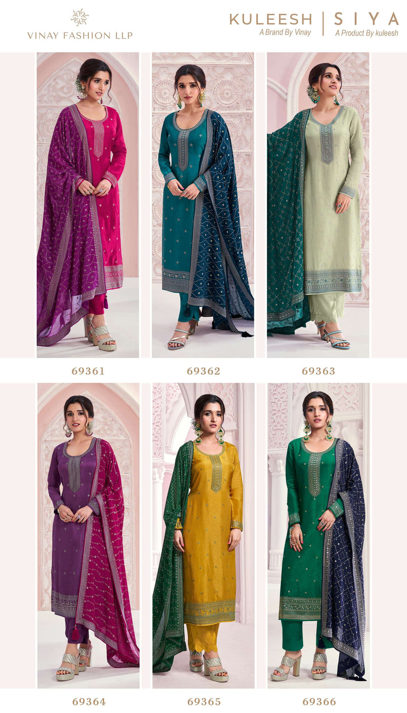 Vinay Fashion Siya Silk Thread Embroidered Designer Wedding Wear Salwar Suit