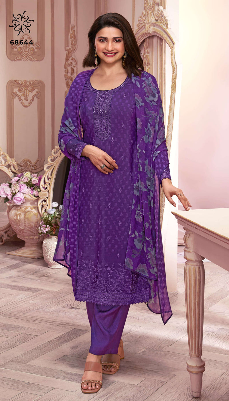 Vinay Fashion Silkina Royal Crepe Vol 46 Crepe Digital Print Party Wear Salwar Kameez