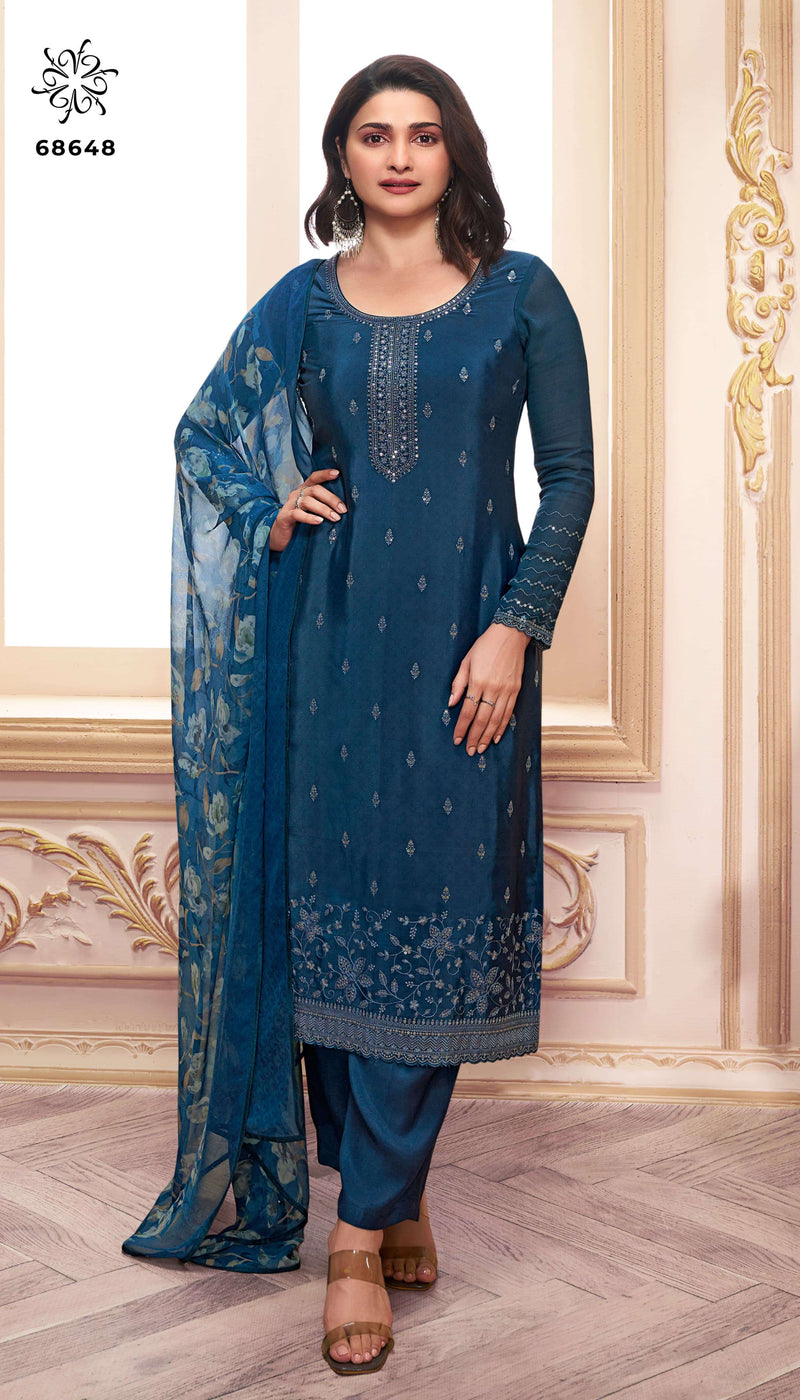 Vinay Fashion Silkina Royal Crepe Vol 46 Crepe Digital Print Party Wear Salwar Kameez