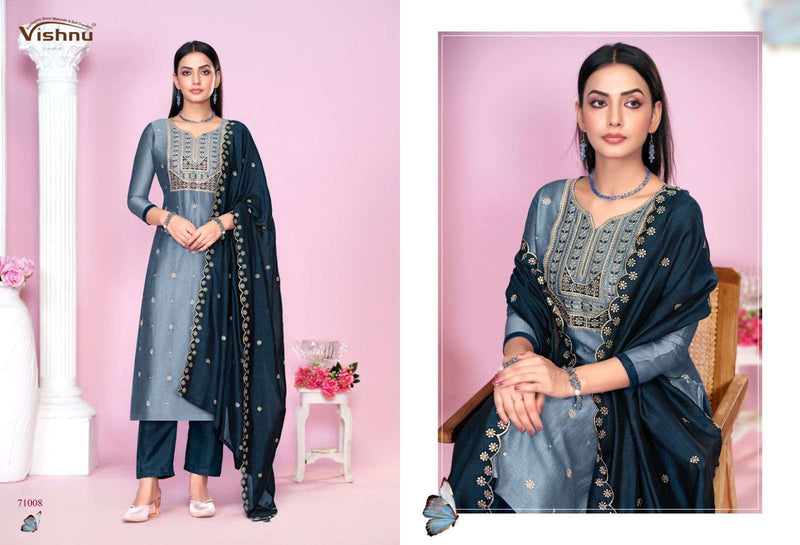 Vishnu Impex Jasmeen Vichitra Silk Festiv Wear Designer Salwar Suit