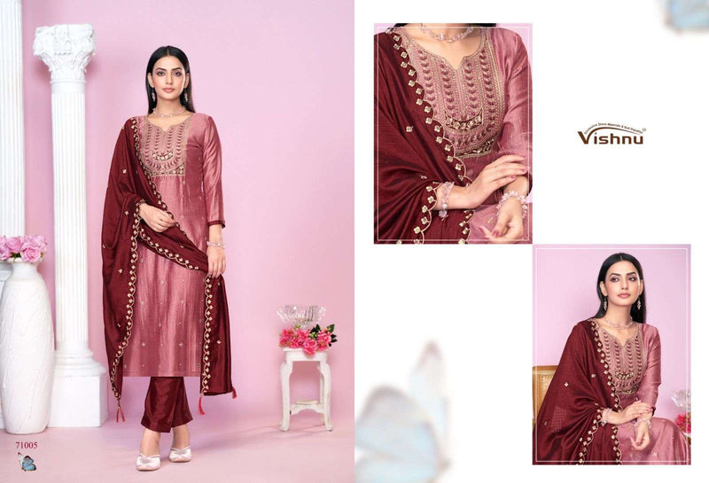 Vishnu Impex Jasmeen Vichitra Silk Festiv Wear Designer Salwar Suit