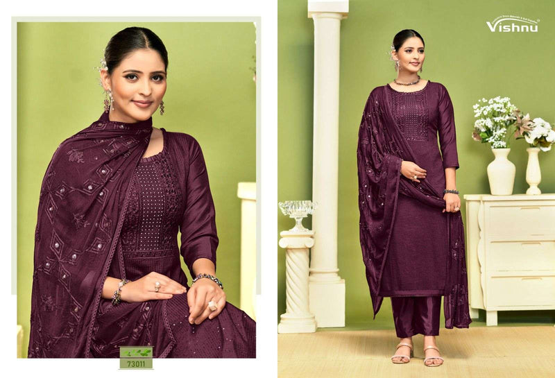 Vishnu Impex Nagina Vol 2 Chinon Silk Fancy Salwar Suit