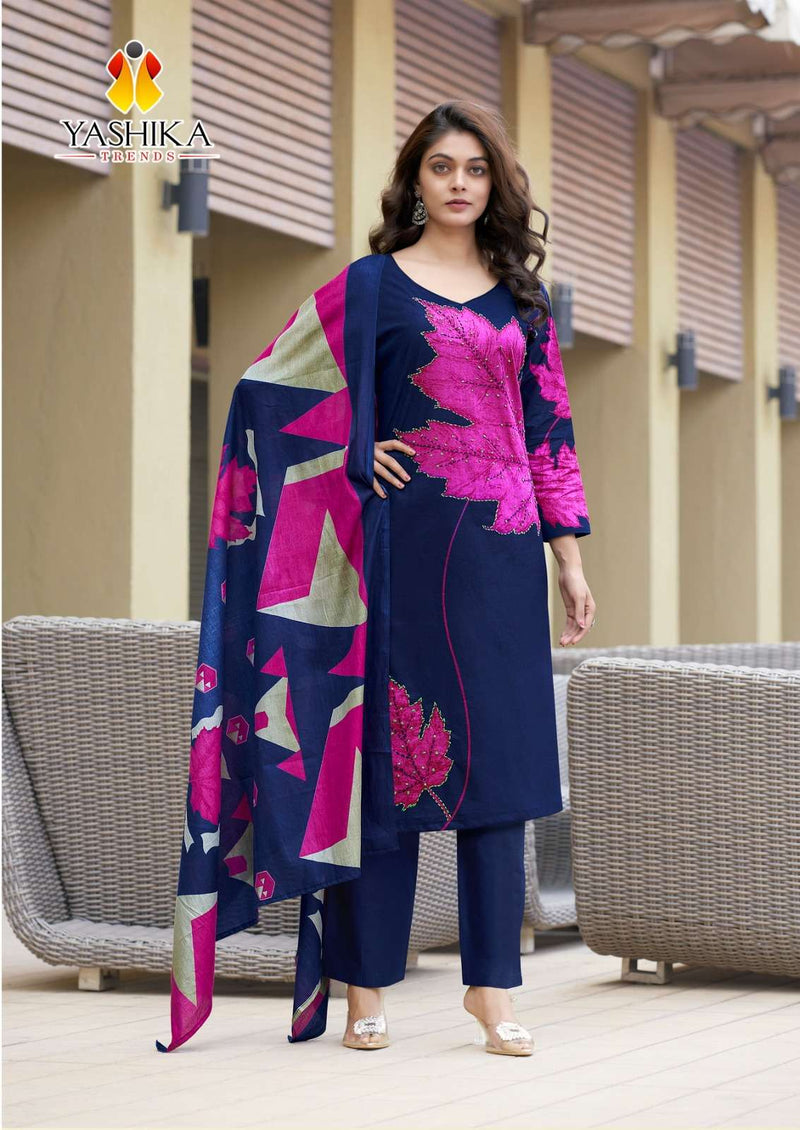 Yashika Trends Dua Vol 2 Heavy Cotton Digital Printed Handwork Salwar Suit