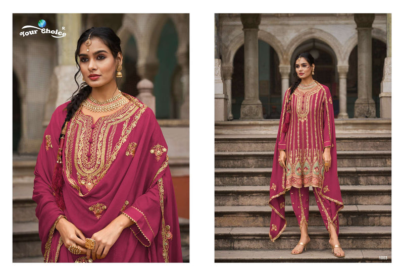 Your Choice Taniya Chinon Designer Wedding Wear Suit Collection