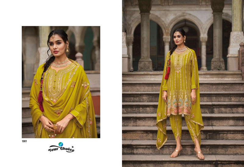 Your Choice Taniya Chinon Designer Wedding Wear Suit Collection