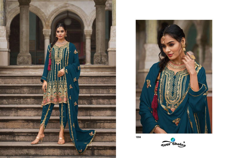 Your Choice Taniya Chinon Designer Wedding Wear Suit Collection