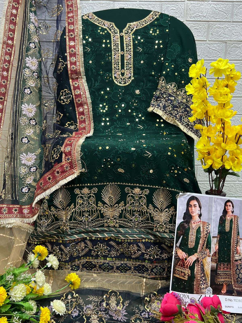 Zaha Zoya Vol 3 Georgette Heavy Embroidered Designer Salwar Kameez