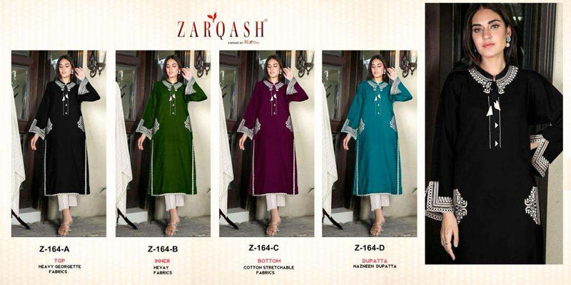 Zarqash Z 164 Georgette Beautiful Designer Pret Kurti Collection