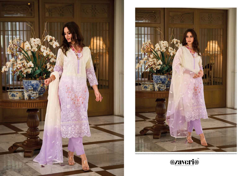 Zaveri Femina Colour Edition Vol 2 Organza Full Stich Designer Pakistani Readymade Suit