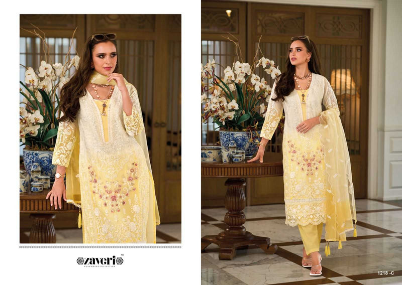 Zaveri Femina Colour Edition Vol 2 Organza Full Stich Designer Pakistani Readymade Suit