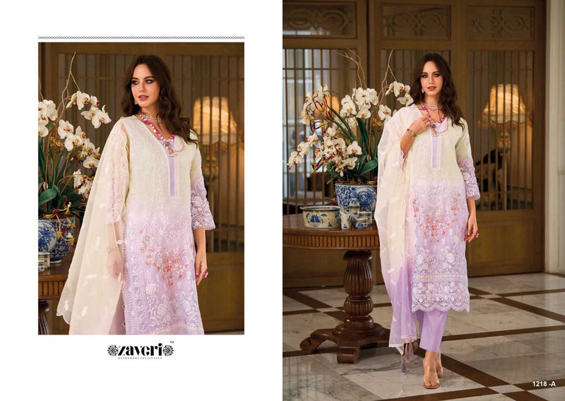 Zaveri Femina Colour Edition Vol 2 Organza Full Stich Designer Pakistani Readymade Suit