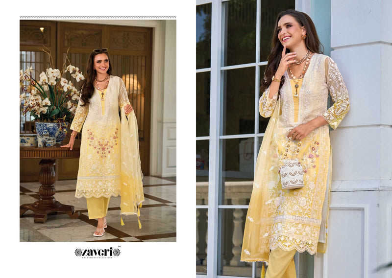 Zaveri Femina Colour Edition Vol 2 Organza Full Stich Designer Pakistani Readymade Suit