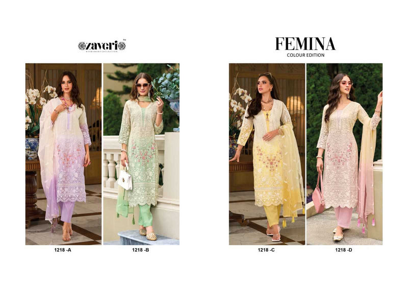 Zaveri Femina Colour Edition Vol 2 Organza Full Stich Designer Pakistani Readymade Suit