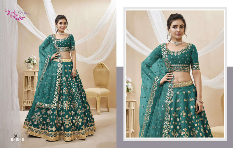 Zeel Clothing Angelic Vol 1 Art Silk Designer Wedding Wear Lehenga Collection