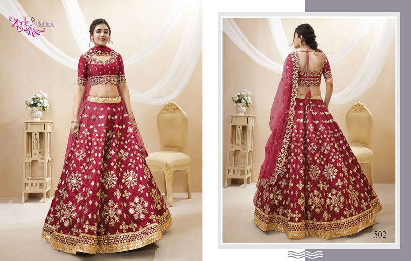 Zeel Clothing Angelic Vol 1 Art Silk Designer Wedding Wear Lehenga Collection