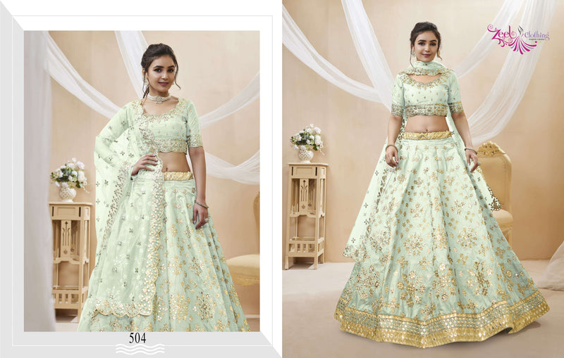 Zeel Clothing Angelic Vol 1 Art Silk Designer Wedding Wear Lehenga Collection